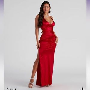 ❤️Sam Formal Satin Open Back Dress❤️